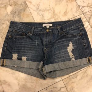 Forever 21 ripped jean shorts